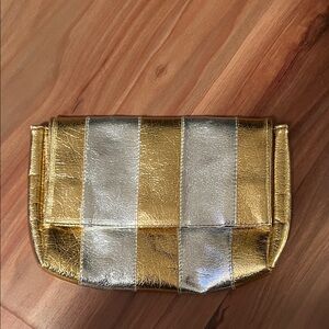Walborg Metallic Gold and Silver Clutch